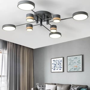LAMPĂ DE PLAFON GRI APP528-8C - Img 3