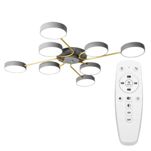 LAMPĂ DE PLAFON GRI APP532-8C - Img 1