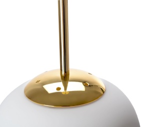 Lampa DE TAVAN SUSPENDABILA din sticla Sfera alb Auriu APP669-1CP - Img 3
