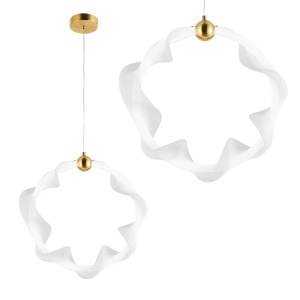 Lampa LED G014-1CP WHITE/GOLD - Img 1