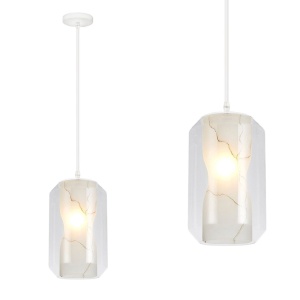 LAMPĂ MODERNĂ AURIE NEAGRA WHITE MARBLE APP909-1CP - Img 1