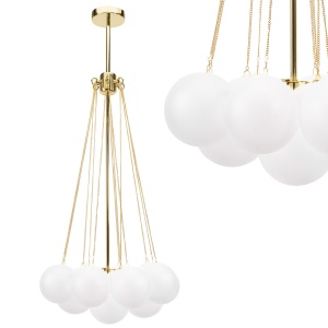 Lampă suspendată APP1688-12CP Gold - Img 1