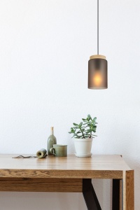 Lampă suspendată APP1810-1CP Frosted Grey - Img 2