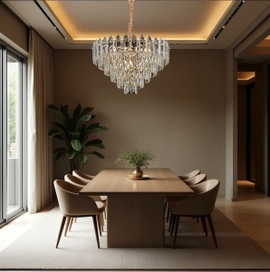 Lampă suspendată Cristal G057-CP 50cm GOLD - Img 4