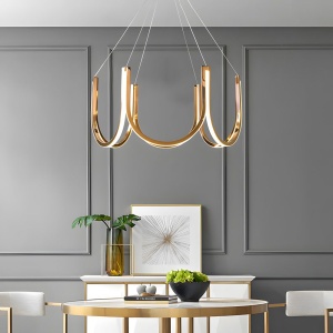 Lampă suspendată LED APP1749-CP Gold - Img 3