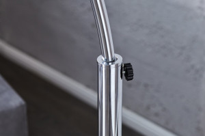 LAMPADAR BIG BOW CROM 170/205 CM 21067 DESIGN MODERN - Img 5