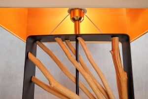 LAMPADAR DIN LEMN, 165CM, EUPHORIA, DIN LEMN SI ABAJUR TEXTIL, ARTIM GROUP SELECTION - Img 6