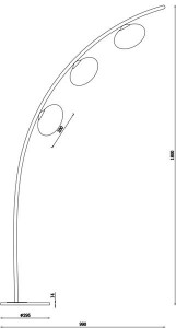 LAMPADAR DIN METAL SI STICLA NEW YORK ZUMA LINE MJ65-3 - Img 1