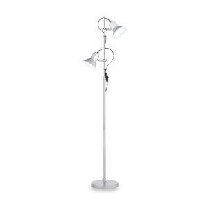 LAMPADAR POLLY PT2, ARGINTIU, DIN METAL, STIL MODERN