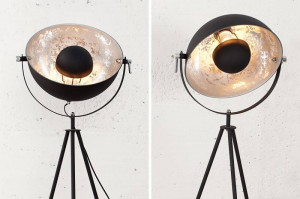LAMPADAR STUDIO 145CM, NEGRU/ARGINTIU - Img 3