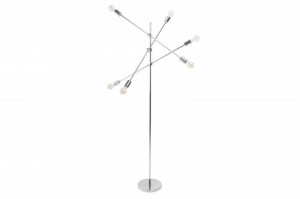 LAMPADAR, VARIATION, COD 40777, METAL ARGINTIU, ASPECT MODERN - Img 6