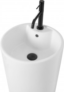 LAVOAR DE PODEA, BLANKA, 84 CM, ALB, DIN CERAMICA, CALITATE SUPERIOARA - Img 3