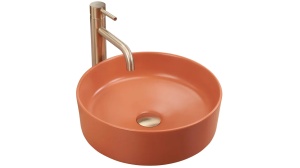 LAVOAR REA SAMI, TERRA, 37 CM, PORTOCALIU MAT, DIN CERAMICA, CALITATE SUPERIOARA - Img 6