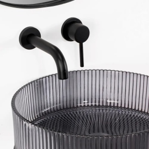 LAVOAR STATIV INGRID GREY, 88 CM, GRI/TRANSPARENT, DIN CERAMICA, CALITATE SUPERIOARA - Img 9