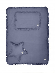 LENJERIE FLOUNCE LINEN ALBASTRU MARIN MARIMEA M IDEALA PENTRU PATUT BEBELUSI BA - Img 2