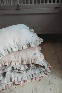 LENJERIE FLOUNCE LINEN GRI PIATRA MARIMEA M IDEALA PENTRU PATUT BEBELUSI BA - Img 6