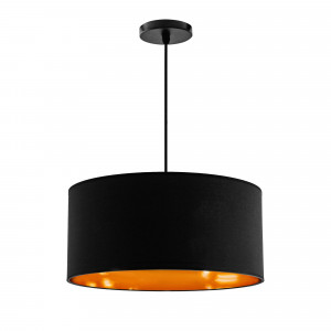 LUSTRA BLACK GOLD APP619-1CP, 36 cm, NEGRU SI AURIU, DIN METAL SI PLASTIC, STIL MODERN, TU - Img 2