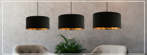 LUSTRA BLACK GOLD APP621-1CP, 44 cm, NEGRU SI AURIU, DIN METAL SI PLASTIC, STIL MODERN, TU - Img 6