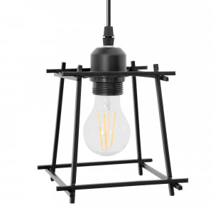 LUSTRA CU 7 BECURI APP221-7CP, 16x18x100 cm, NEGRU, DIN METAL, STIL MODERN, TU - Img 2