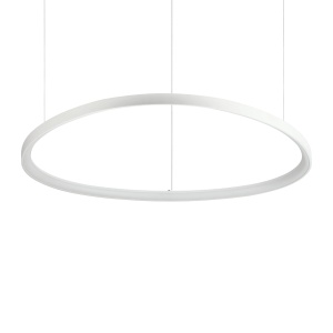 LUSTRA GEMINI SP D105, 105CM, ALB, DIN METAL SI POLICARBONAT, STIL MODERN