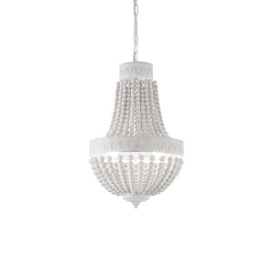 LUSTRA MONET SP5, ALB, DIN METAL, STIL CLASIC - Img 1