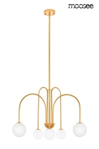 LUSTRA NERI AURIE, CONFECTIONATA DIN METAL SI STICLA, STIL MODERN - Img 3