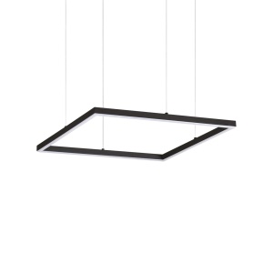 LUSTRA ORACLE SLIM SQUARE SP D050, NEGRU MAT, DIN ALUMINIU SI POLICARBONAT, STIL MODERN - Img 1