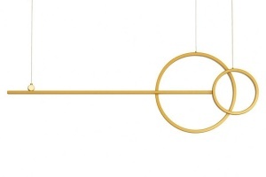 LUSTRA RAGE 120, AURIE, CONFECTIONATA DIN METAL, STIL MODERN - Img 2