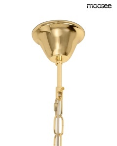 LUSTRA SCARLETT 60, AURIE, CONFECTIONATA DIN METAL SI STICLA, STIL MODERN - Img 6