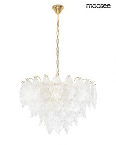 LUSTRA SCARLETT 80, AURIE, CONFECTIONATA DIN METAL SI STICLA, STIL MODERN - Img 3