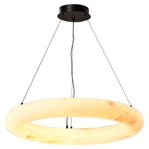 LUSTRA SOLMIRA 214471, CONFECTIONATA DIN METAL SI RASINA, ALBA, STIL MODERN - Img 2