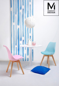 MASA ALBA CONFECTIONATA DIN MDF SI METAL, TULIP FI 80 STIL MODERN - Img 5