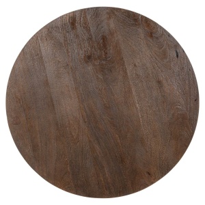 MASA DE BAR REVELIN, 213996, CONFECTIONATA DIN LEMN MASIV DE MANGO SI METAL, MARO INCHIS, STIL MODERN - Img 3