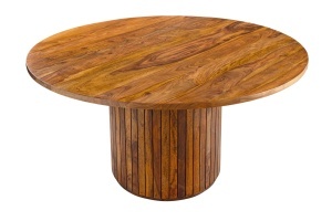 MASA DE DINING ROTUNDA, TRES CHIC 120CM, LEMN DE TRANDAFIR, ASPECT MARO, ARTIM GROUP SELECTION