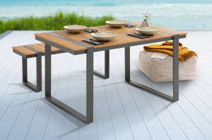 MASA DE GRADINA ,TAMPA LOUNGE 123CM, PLASTIC UV SI BAZA DE METAL, ARTIM GROUP SELECTION - Img 1