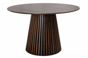 MASA DE SUFRAGERIE ROTUNDA, 120CM, STEJAR INCHIS, MDF SI FURNIR, ARTIM GROUP SELECTION - Img 7