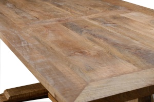 MASA DE SUFRAGERIE ZONAI 200CM, PENTRU 8 PERSOANE, REALIZATA DIN LEMN DE MANGO, CULOARE NATUR, GINER Y COLOMER - Img 4