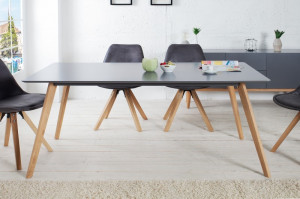 MASA DINING 160CM SCANDINAVIA 36305 DIN LEMN SI MDF DESIGN SCANDINAV - Img 1