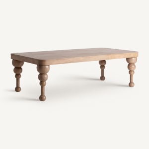MASA DINING BOCKSBERG 250CM, REALIZATA DIN LEMN DE MANGO, FINISAJ NATUR/MARO, VICAL HOME