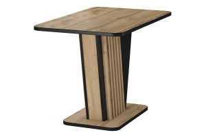 MASA DINING EXTENSIBILA, 125/170 CM, STEJAR ATISAN/NEGRU, DIN PAL LAMINAT, STIL MODERN - Img 7