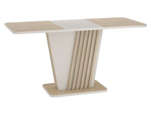 MASA DINING EXTENSIBILA DINING, 120/160 CM, CREM/CASMIR, DIN PAL LAMINAT, STIL MODERN - Img 2