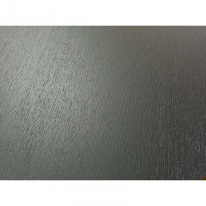 MASA DINING EXTENSIBILA DOMINGO, 100/250 CM, NEAGRA, BLAT DIN FURNIR NATURAL SI PICIOARE DIN METAL, STIL MODERN - Img 5