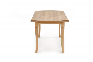 MASA DINING EXTENSIBILA FRYDERYK, STEJAR CRAFT, 160/240 CM, BLAT DIN MDF SI PICIOARE DIN LEMN MASIV , STIL CLASIC - Img 5