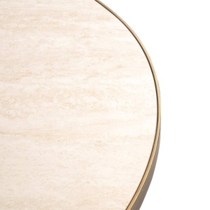 MASA DINING OVALA, TIVOLI 230CM, CERAMICA, METAL SI MDF, ALB/AURIU, RICHMOND INTERIORS - Img 6