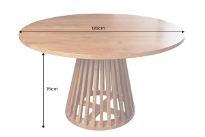 MASA DINING ROTUNDA, MAISON JADE 120CM, DIN LEMN DE SALCAM, ASPECT NATUR, ARTIM GROUP SELECTION - Img 3