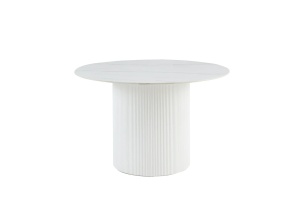 MASA DINING ROTUNDA, UNIQUE, 120CM, CADRUL CERAMIC SI BLAT DIN MARMURA, ARTIM GROUP SELECTION - Img 1