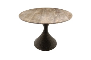 MASA DINING, RUSSO 235CM, TRAVERTIN SI METAL, BEJ/MARO, RICHMOND INTERIORS - Img 6