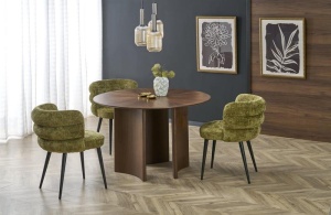 MASA DINING STIL CALDO, 120 CM, NUC, DIN MDF SI FURNIR NATURAL, STIL MODERN