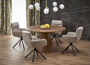 MASA DINING STIL HENDERSON, NUC, 136 CM, DIN MDF SI FURNIR, STIL MODERN - Img 4