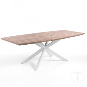 MASA ELEGANTA EXTENSIBILA 160/210CM, HICS, COD 3681, STIL MODERN, REALIZATA DIN METAL SI MDF - Img 2